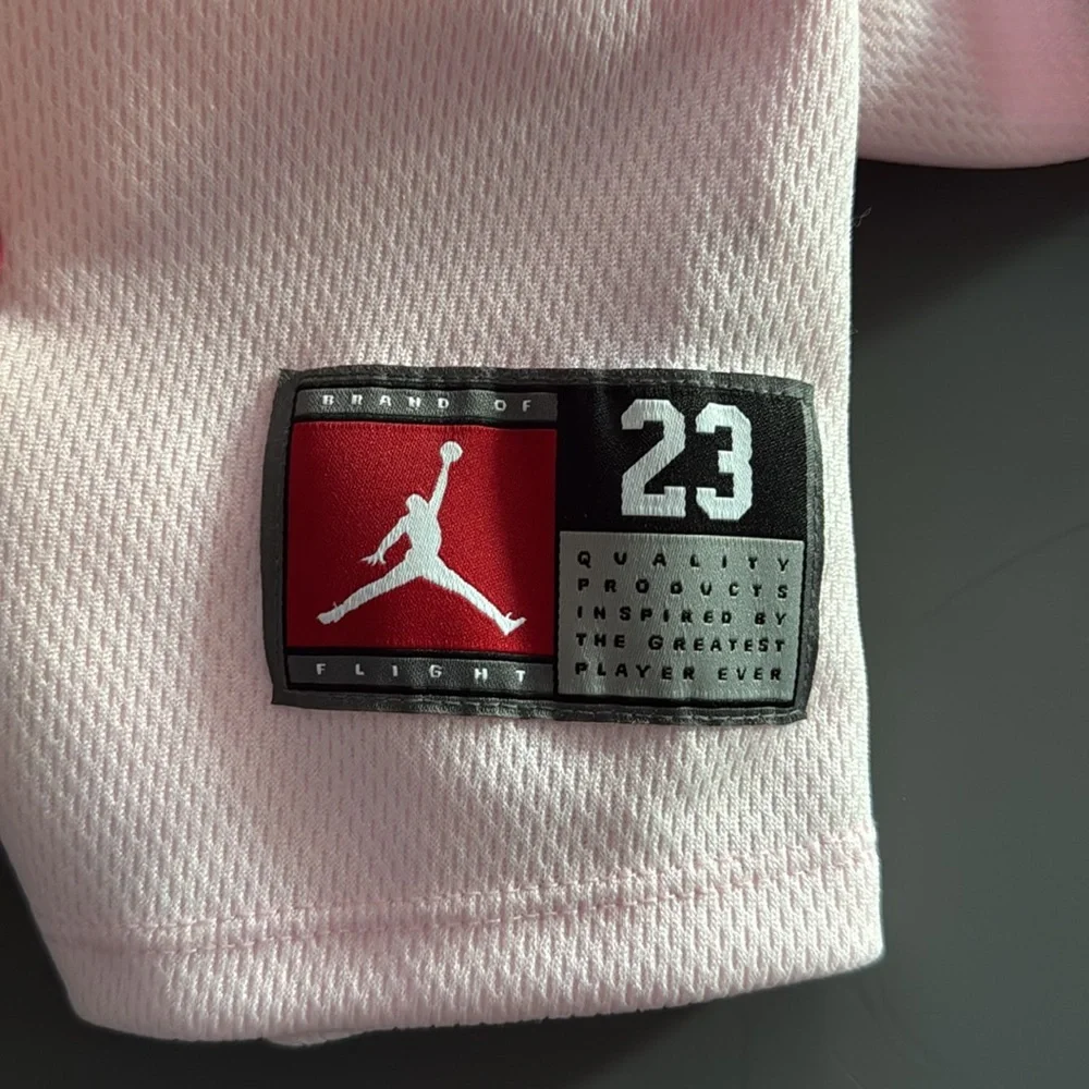 NIKE Air Jordan Jersey‎ Dress 45B320-A9Y Pink Girls Size Large 12-13 YRS